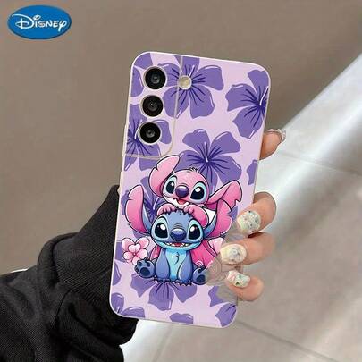 Stitch & Angel Cartoon Cute Phone Case Compatible With 25/S25 Plus/S25 Ultra/S24/S24 Plus/S24 Ultra/S23/S23+/S23 FE/S23 Ultra/S22/S22+/S22 Ultra/S21/S21+ /S21 Super/S21 FE/A56/A55/A54/A53/A35/A32/A15/A14/A33/A51/A05/A05s/A71/A72
