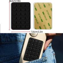 5/6 st silikontelefongrepp, sugkoppshållare för telefon, handsfree-klibbigt telefongrepp för selfie och video, telefonringstativ - Multifärgad - Visa 3