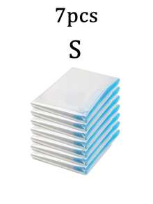 1/4/7/8pcs Travel Roll-Up Compression Bags, Reusable Compression Storage Bags, Luggage Storage Bags, Large Capacity Vacuum Sealed Bags, 8pcs (2XL+2L+2M+2S) Multi-Combination Compression Storage Bags, Large Capacity, Transparent, Waterproof, Space-Sav - Multicolor - View 15