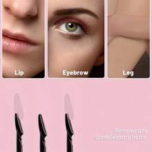 5/10/20/30pcs Stainless Steel Eyebrow Razors, Unisex Facial Hair Removal Grooming Tools, Eyebrow Shaver, Facial Depilation Razor