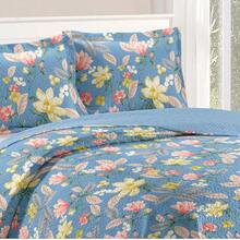3-Piece Printed Double-Sided Bedspread Kit - Print 11 - View 2