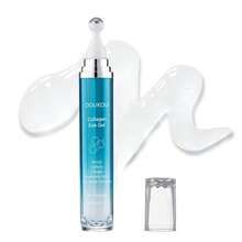 DOU KOU Cooling Eye Gel, Hydrating Under Eye Gel Cream, Eye Cream, Eye Serum,  Puffiness & Hydration, Collagen, Hyaluronic Acid & 10 Peptide Complex, Retinal Niacinamide Correction For Visibly Reduces Puffy Eye Bags Fine Lines Dark Circles Wrinkles, Crow's Feet Instantly, Anti Aging Wrinkle Remover For Face, 360° Roller Massage Ball, Airplane Travel Essentials, Travel Size Toiletries, 0.5 Fl. Oz, 15ml