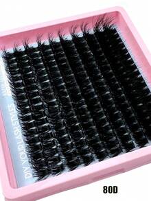 200D/160D/120D/100D/80D/60D DIY Individual Lashes 200pcs/180pcs/160pcs/140pcs/120pcs Synthetic Mink False Eyelashes 8D Luxury Fluffy DIY Cluster Lashes - 14-20mm Mixed Length Eyelash Extension 0.07mm Russian D Curl Thick And Reusable Dramatic Lashes, Easy For Beginners, Suitable For Daily, Party, Stage, Night Out, Ideal Gift For Mother's Day, Easter, Valentine's Day, Music Festival, Christmas, Christmas Eve, Thanksgiving - D - 查看 13