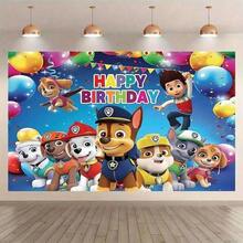 Paw Patrol Paw Patrol Authorized Supplies And Decorations For Birthday Party Cake Table, Backdrop, Banner, Perfect Birthday Party Room Decoration, Wall Background, Photo Booth Props, Party Decorations Anime Figure Decoration Anniversaire Pat Patrouille