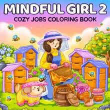 1 Stück MINDFULGIRL Entspannungs- und Stressabbau Malbuch, 46 Seiten mit gemütlichen Momenten mit Mädchen & Haustier Illustrationen, angenehme Muster, klare Linien, enthält verschiedene beruhigende Szenen, empfohlen zur Verwendung mit Zeichenplatte, Schulbedarf, Zeichnen & Malen, Halloween, Weihnachten