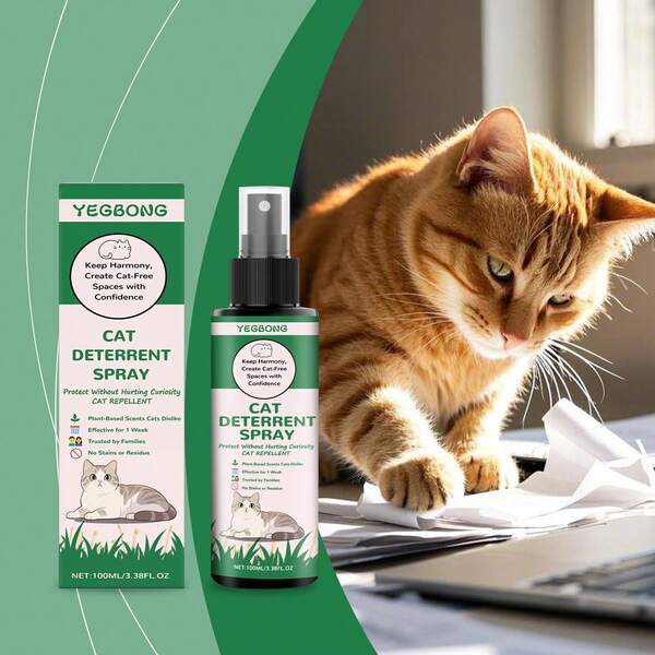 Spray disuasivo para gatos, spray de protección suave y cómoda para mascotas para guiar el comportamiento y proteger los muebles