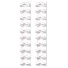 1/2/4pcs Wall Mounted Baseball Cap Storage Rack, Durable Adhesive Cap Rack, Suitable For Wardrobes And Doors, Black Plastic Storage Solution With Multiple Compartments For Easy Organization Of Hats, Space-Saving Closet And Entryway Hat Organizer, Neat Stackable Layout For Quick Access, Versatile Use For Bedrooms Dorm Rooms Garages Travel Prep And Gift-Giving Occasions - Multicolor - View 8