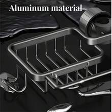 1 pieza Estantería de almacenamiento de cocina de aluminio, organizador colgante multiusos, se ajusta a la tubería de salida del grifo ≤ 8 mm, accesorio de baño, balcón y cocina con tubo dorado, estantes de utilidad