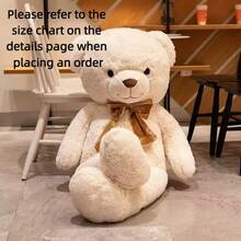 新款高品质美式泰迪熊毛绒玩具，柔软毛绒动物泰迪熊玩偶，情人节生日礼物，趣味家居沙发装饰，儿童睡眠安抚玩偶，送给女朋友的节日礼物（由于批量生产，实物与宣传图片可能存在轻微色差）