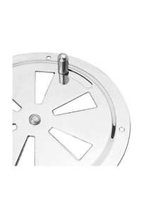 ISURE MARINE 2 Pack Of 4 Inch Cabin Ventilation Plate Vent Round Butterfly Air Vent Gill Plate With Side Knob 304 Stainless Steel For Marine Boats Accessories - Silver - View 6