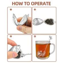 100/200件套婚礼回礼套装 - 婚礼宾客回礼 - 婚礼纪念品 | 内含心形茶漏、迷你茶匙、感谢卡、透明纱袋 | 适用于婚礼、生日、派对、圣诞节、周年纪念、乔迁之喜、毕业典礼 | 婚礼派对用品 | 新娘送礼会回礼 | 宾客礼物 - 婚禮禮品套裝 - 查看 6