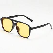 Multi-Color Retro Large Frame Fashion Versatile Daily Wear Sunglasses For Men