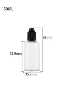 纖細滴管瓶 5ml/10ml/20ml/30ml/50ml 空可擠壓眼藥水瓶 PET 可擠壓液體滴管瓶蓋，適合返校與旅行，便攜輕巧旅行配件 - 彩色 - 查看 9