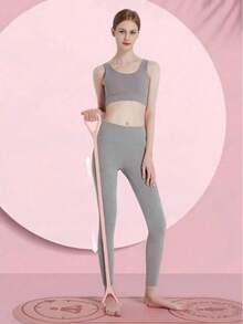 1pc Resistance Band, 8-Shaped Stretching Device For Women, Elastic Rope For Arm, Back, Shoulder And Full Body Workout, Suitable For Legs, Yoga, Pilates, Posture Corrector, Shoulder Stretcher