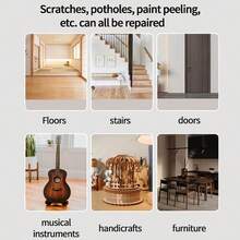 Stilou pentru vopsea mobilă, stilou de umplere a lemnului, stilou de retușare compozit, potrivit pentru repararea vopselei ciobite, zgârieturilor pe uși din lemn, ferestre, podele, ideal pentru pictura pe pietre, pânză, lemn, sticlă, metal, ceramică, caligrafie, realizare de felicitări, meșteșuguri DIY. Rezistent la apă, uscare rapidă și durabil, potrivit pentru hârtie, plastic, lemn, metal, pahare ceramice. Set markeri pe bază de ulei.