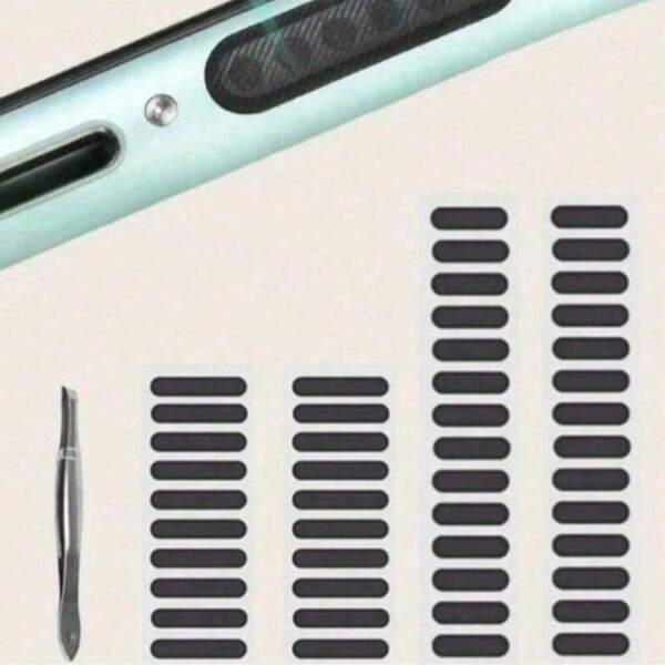 49 piezas de malla antipolvo autoadhesiva para altavoz de teléfono celular