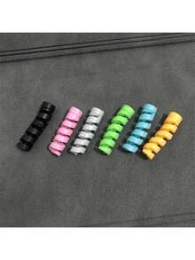 6件套充电线收纳器：完美适配所有手机、电脑及充电器 - 兼容安卓数据线！数据线收纳器