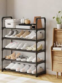 1 件节省空间的可扩展鞋架收纳架，鞋子收纳助手，让鞋子保持整洁 - 彩色 - 查看 3