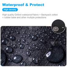 41" Guitar Bag With 5mm Thick Padding 600D Water Resistent Oxford Fabric Multi-Pocket Design Side Handle Adjustable Shoulder Straps Guitar Accessories - màu đen - Xem 4
