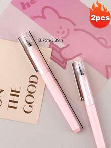 قلم رصاص قابل للمسح لا نهائي 1/2 قطعة، قلم رصاص أبدي للكتابة HB بدون حاجة لشحذ، قرطاسية كاواييي جميلة، لوازم مدرسية