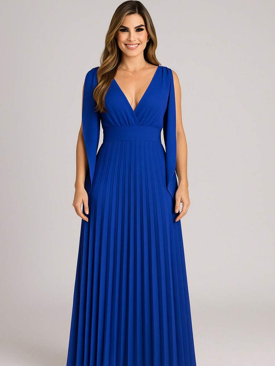 Women Dresses - Royal Blue - View 1