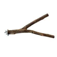 1 件手工木制鸟栖笼 - 舒适的鸟磨棒 - 有趣的鸟类玩具和用品，重量和形状因木材差异而略有不同