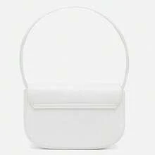 Nuevo estilo de bolso de mujer para debajo del brazo, bolso de mano de estilo de moda, bolso de hombro y bandolera de mujer de color liso con estampado de letras