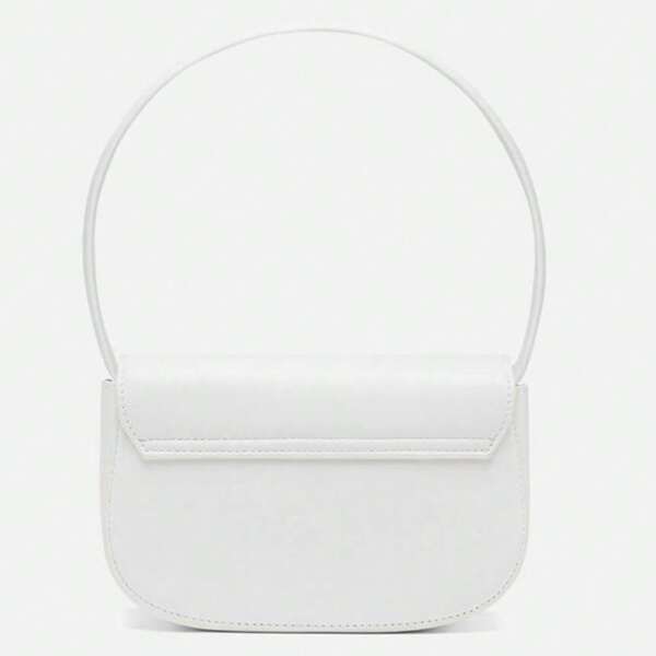 Nuevo estilo de bolso de mujer para debajo del brazo, bolso de mano de estilo de moda, bolso de hombro y bandolera de mujer de color liso con estampado de letras