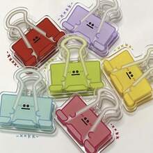 10pcs Colorful Cartoon Acrylic Clips, Office Supplies File Organizer, Creative Double-Sided Memo Holder, Fun File Organizer Clips, Cute Clips, Sticker Holder Clips, Christmas Holiday Gifts, Daily Storage Clips, Christmas Holiday Packaging Decor, Bag Sealing Clips