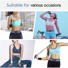 - Cinturn deportivo para correr, bolsa doble para exteriores, resistente al sudor, reflectante, cintura delgada, cinturn de entrenamiento de fitness, compatible con 1111 Pro XXrXs - Índigo - Ver 6