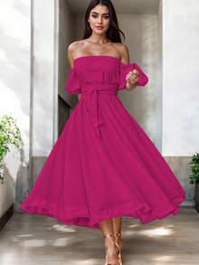 Women Midi Dresses - Fiusha - View 2