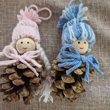 20pcs Smiling Face Wooden Beads Round Expression Loose Beads For Jewelry Making DIY Creative Hand String, Necklace Other Hanging Decors Beaded Craft Supplies - Beige - View 6