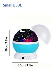 1pc LED Galaxy Projector Lamp, Multi-Color Changing Modes, Portable With USB Cable, 360° Rotational Moon & Star Projector Night Light, For Bedroom, Party Decor, Girls Birthday Gift Baby Shower Family Decorations Gifts - Multicolor - View 12