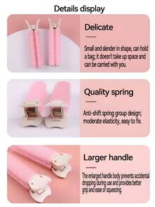 2pcs Root Volumizing Hair Clips, Self-Adhesive Bangs Puff Hair Clips, Curling Hair Tools, Hair Accessories - Multicolor - View 6