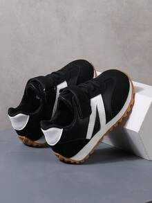 New Style Kids/Students Casual Fashion Sneakers, Suitable For All Seasons - Black - View 3