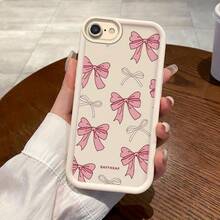 Suitable For IPhone SE (2020) Sky Eye Ladder Phone Case With Bowknot, Anime Soft Cute Creative Japanese  Shock Absorption Youth Anti-Stain New Fun Gift Casual Lightweight Cute Fashion Design Exquisite Good Behavior Multi-Functional Graffiti Texture Protective Air Cushion Anti-Slip Korean Style Playful Simple Elegant Personality Funny Fresh Durable Cartoon High-Value Vibrant Girl High-Quality Niche Dustproof Non-Collision Type Cute Ins Style Unique - 白色 - 查看 7