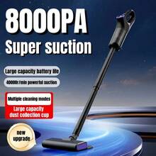 Ręczny odkurzacz pionowy o mocy 8000 PA i dużej mocy ssania, wyposażony w 3 baterie 2000 mAh zapewniające długi czas pracy, zestaw z wieloma akcesoriami, przenośny, samochodowy, wydajny odkurzacz do usuwania kurzu i sierści zwierząt, ładowany przez USB, 4 sezonowe opcje prezentowe, idealny pomysł na prezent – idealny na sofę, dywan i do kampera/prezent dla żony na Dzień Matki! Wielofunkcyjny zestaw ręcznych odkurzaczy o dużej mocy na rurze.