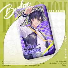 1pc Link Click Rectangle Badge Merchandise - New Maf Of Dreams Link Click Anime Merchandise - Featuring Main Characters Gao Tian, Shen Xiaoshi, Lu Guang, Qiao Ling, Vein, Xia Fei, Liu Xiao - Perfect Gift For Birthday, Holidays, Christmas, Seasons - Badge, Keychain, Halloween - Multicolor - View 8