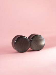 1 Coppia di Orecchini Plug di Moda Stile Rock con Pietra Occhio di Gatto in Vetro, Gioielli per il Corpo Unisex Adatti per Uso Quotidiano e Raduni