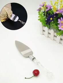 1/2 件/套婚礼蛋糕切具套装，包括不锈钢刀片蛋糕刀和服务器，银色，带亚克力仿水晶手柄，非常适合婚礼、新娘送礼会、周年纪念、乔迁和生日礼物圣诞礼物 - 彩色 - 查看 13