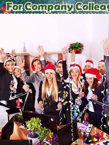 30pcs/20pcs/10pcs/5pcs Holiday Parent-Child Christmas Hat Set - Red Santa Hat For Teens And Kids, Party Decorations And Christmas Holiday Gifts Soft Polyester, Non-Stretch Fabric