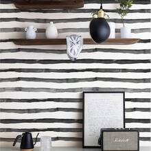 1 Rollo de papel tapiz grueso a rayas blanco y negro de 17.7 pulgadas x 39.3/118.1/196.8 pulgadas, con textura desprendible y autoadhesivo, adecuado para fiestas, hoteles, decoración del hogar, dormitorios, particiones y renovación de almacenes