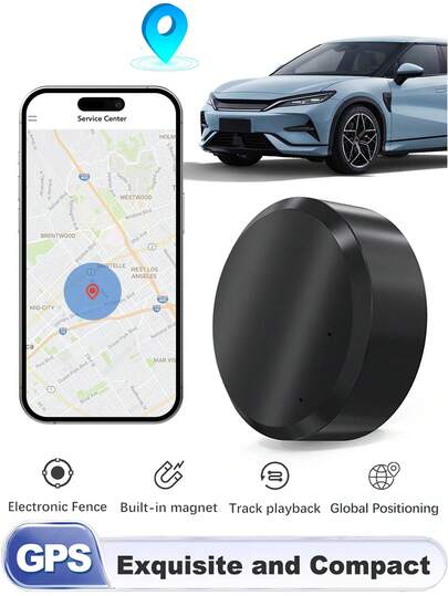 迷你GPS车辆追踪器，磁吸式隐藏汽车定位器，摩托车追踪器，无需订阅，实时防盗追踪，适用于汽车、卡车、摩托车、儿童、宠物、钱包