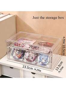 1pc Acrylic Transparent Drawer Style Makeup Jewelry Storage Box, Display Rack. Desktop Organizer For Jewelry, Lipstick, Eyeshadow, Cushion, Skincare Products. Jewelry Display, Stationery Storage For Women Storage Organizer Travel Holiday Essential Fall Decor Autumn Halloween - Transparent color 1 - View 6