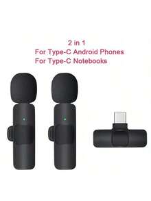 Wireless Lavalier Microphone, Professional Wireless Microphone K1K9 - Clip-On Design, USB Type-C Interface, Omnidirectional Polar Pattern, Suitable For Live Streaming, USB Rechargeable Lithium-Polymer Battery, Plug And Play - Multicolor - View 14