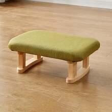 Cute Wooden Footstool, Small Bench For Bedroom, Living Room, Apartment, Entryway, Vanity Stool