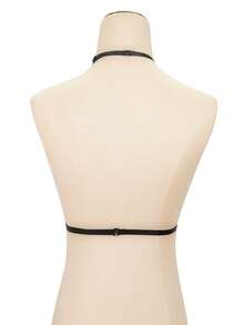 1pc Customized Diamond Encrusted Letter Decor Women's Intimate Accessory, Sexy Adjustable Lace-Up Lingerie, Fashionable Intimate Apparel Body Jewelry, Gift For Valentine's Day, Anniversary, Couples