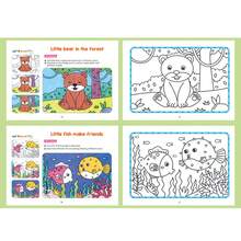 Coloring Book With Colored Pencils, Includes Giraffe, Dinosaur, Zebra, Lion, Rabbit Creative Doodle Themes, Fun & Simple, Develop Drawing & Hands-On Skills, Enhance Focus & Imagination, Suitable For Christmas, Birthday, Party, New Year, Halloween Gifts, Back To School Gifts (Pencils Not Included) - Multicolor - View 7