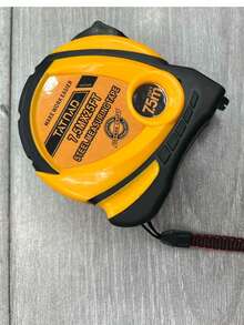 1 pieza Cinta métrica retráctil de 25 pies, cinta métrica para el hogar de fácil lectura, juego a granel para ingenieros y contratistas, con función de rebobinado automático y bloqueo