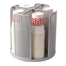 4-Fach Weihnachts-Tassen und Deckel Organizer, drehbarer Kaffeetassen Halter, geeignet für Badezimmer, Esszimmer, Lounge, Kaffeestation, Bar, Buffet, Schrank, Theke - Verschiedenfarbig - Übersicht 15